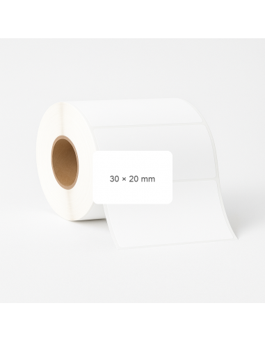 Adhesive labels 30x20mm Polypropylene...