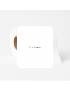 Adhesive labels 52x59mm....