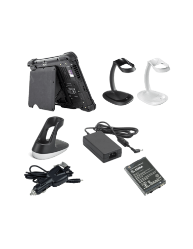 Zebra vehicle charging station, USB-C