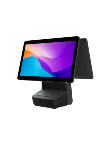 HiStone LUNA S, HK528 w/o Printer, 39.6 cm (15,6), Full HD, USB, RS232, Ethernet, Intel Celeron J, SSD, black