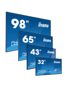 iiyama ProLite LFDs, 4K, USB, RS232, Ethernet, Wi-Fi, Android, kit (RS232), black