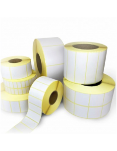 Adhesive labels 100x40mm. Polypropylene. Standard adhesive