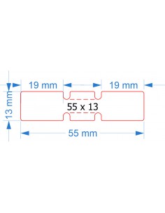 Jewellery labels 55x13 mm PP one roll - 4000 pcs.