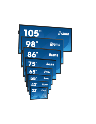 iiyama ProLite IDS, 217.4 cm (85.6''), infrared, 4K, USB, USB-C, RS232, Ethernet, Wi-Fi, kit (USB), black