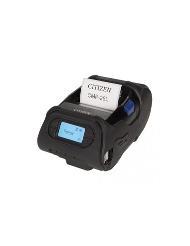 Mobilūs lipdukų spausdintuvai Mobilus spausdintuvas Citizen CMP-25L, USB, RS232, BT, 8 dots/mm (203 dpi), display, ZPL, CPCL