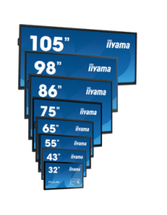 iiyama ProLite LE9864UHS-B1AG, 24/7, 247.7 cm (98), 4K, USB, USB-C, RS232, Ethernet, Wi-Fi, Android, kit (RS232)